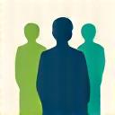 Icono de un grupo de personas en capacitación